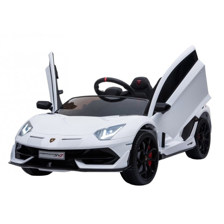 Elektrické autíčko Lamborghini Aventador - nelakované - biele